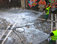 Вода, используемая в чистке городских улиц Европы, переработана из сточных вод